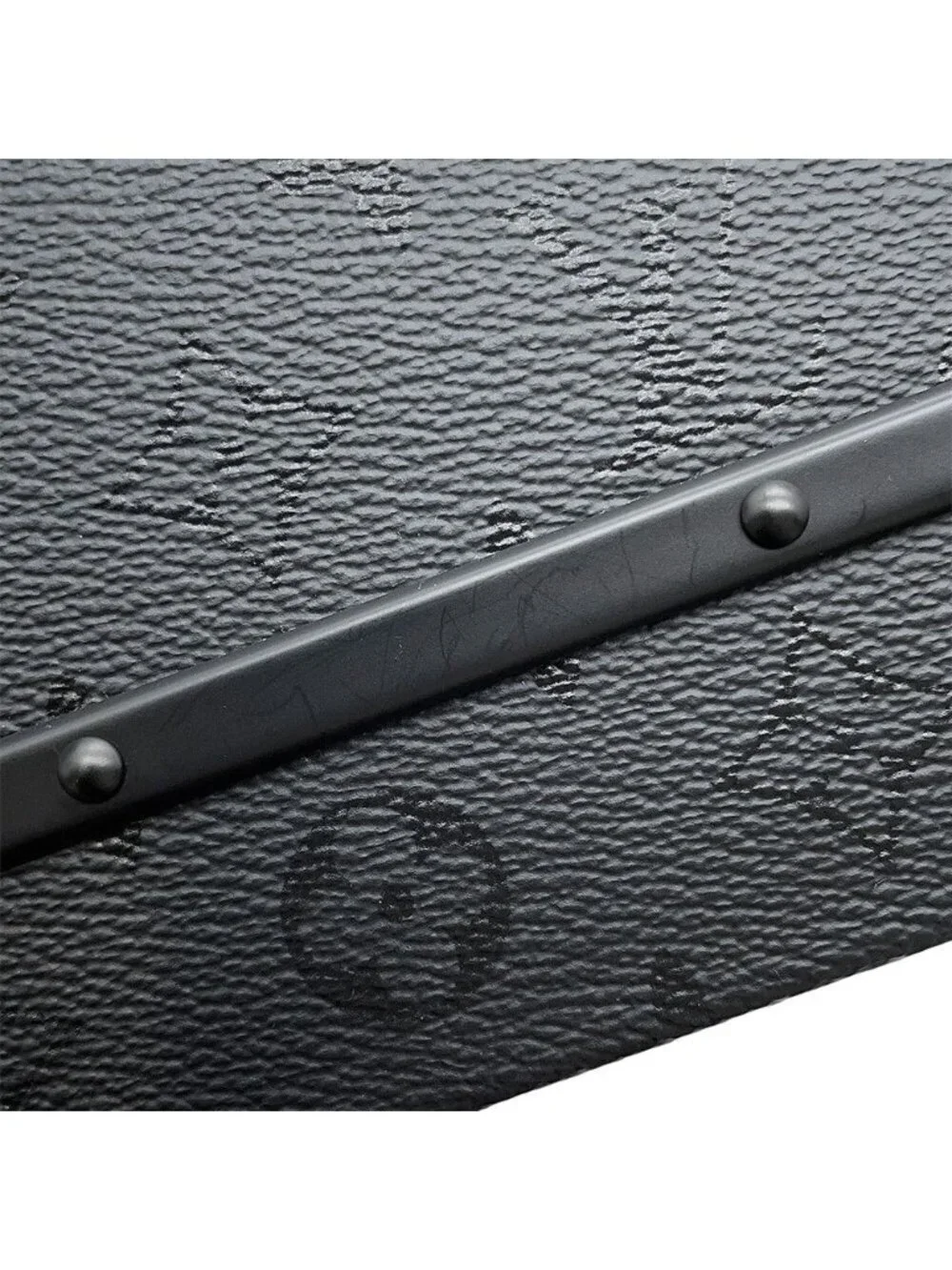 Louis Vuitton Shoulder Bag Monogram Midnight Handle Trunk Buckle Black